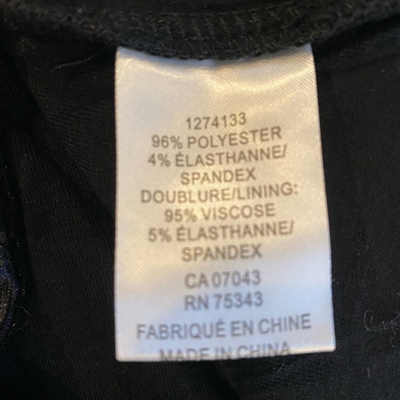 Rachel Zoe Long Sleeve Black Velvet Top With Rhinestone Bow NWT Size M - Picture 6 of 6